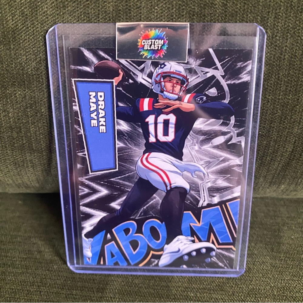 Custom Drake Maye Kaboom card. Patriots